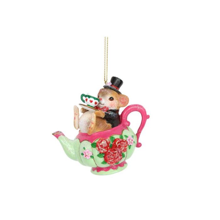 Giesla Graham Dormouse in Teapot Resin-2